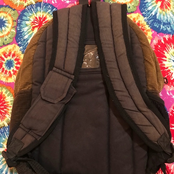 Corduroy Backpack with Mushroom Embroidery - Picture 4 of 8